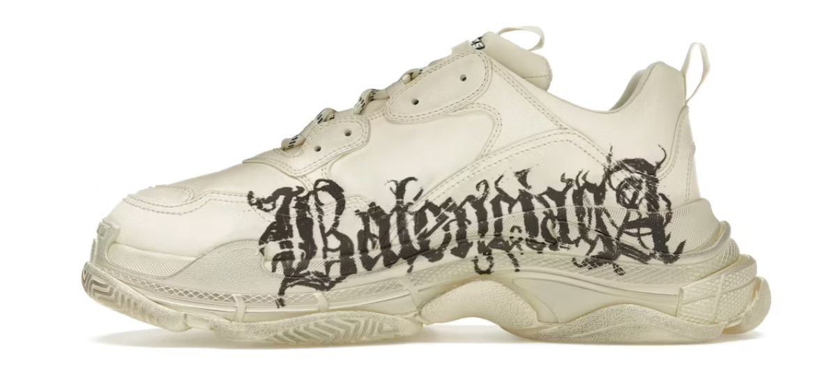 Balenciaga Triple S DIY Metal White Red