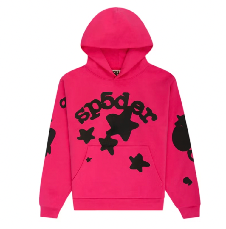 Sp5der Beluga Hoodie Pink