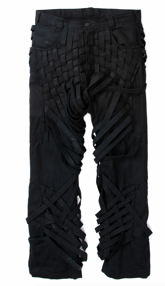 Who Decides War Interwoven Trousers Black