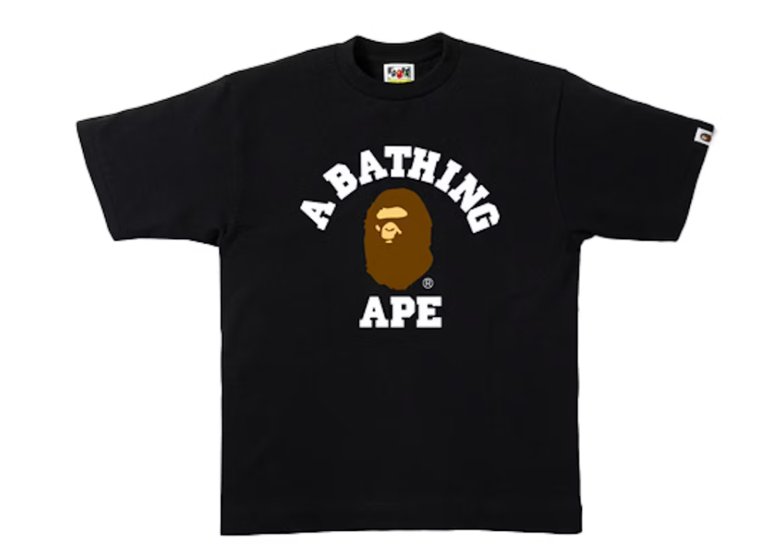 BAPE College Tee Black