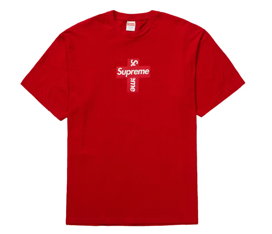 Supreme Cross Box Logo Tee Red