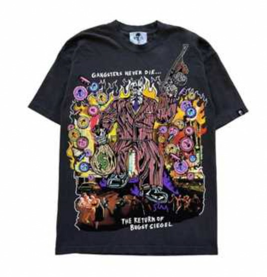 Warren Lotas Gangsters Never Die Bugsy Siegel Tee Purple