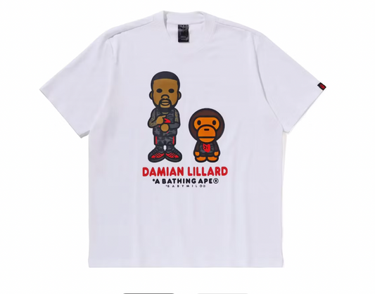BAPE x adidas Dame Baby Milo Tee White