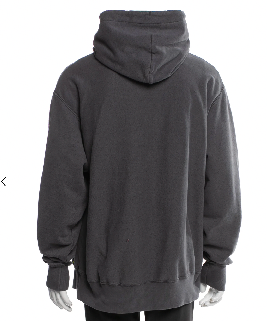 Gallery Dept French Logo Painted Hoodie Vintage Black
