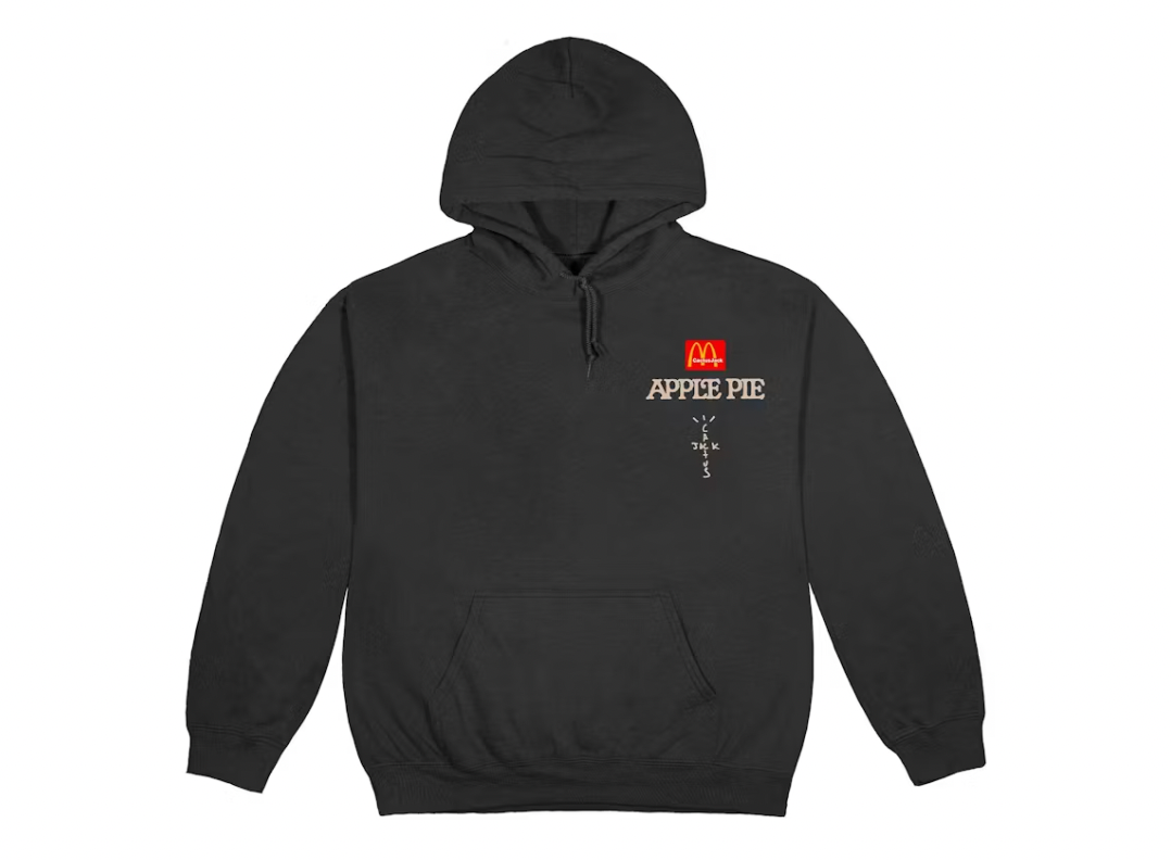 Travis Scott x McDonald's Apple Pie Hoodie Washed Black