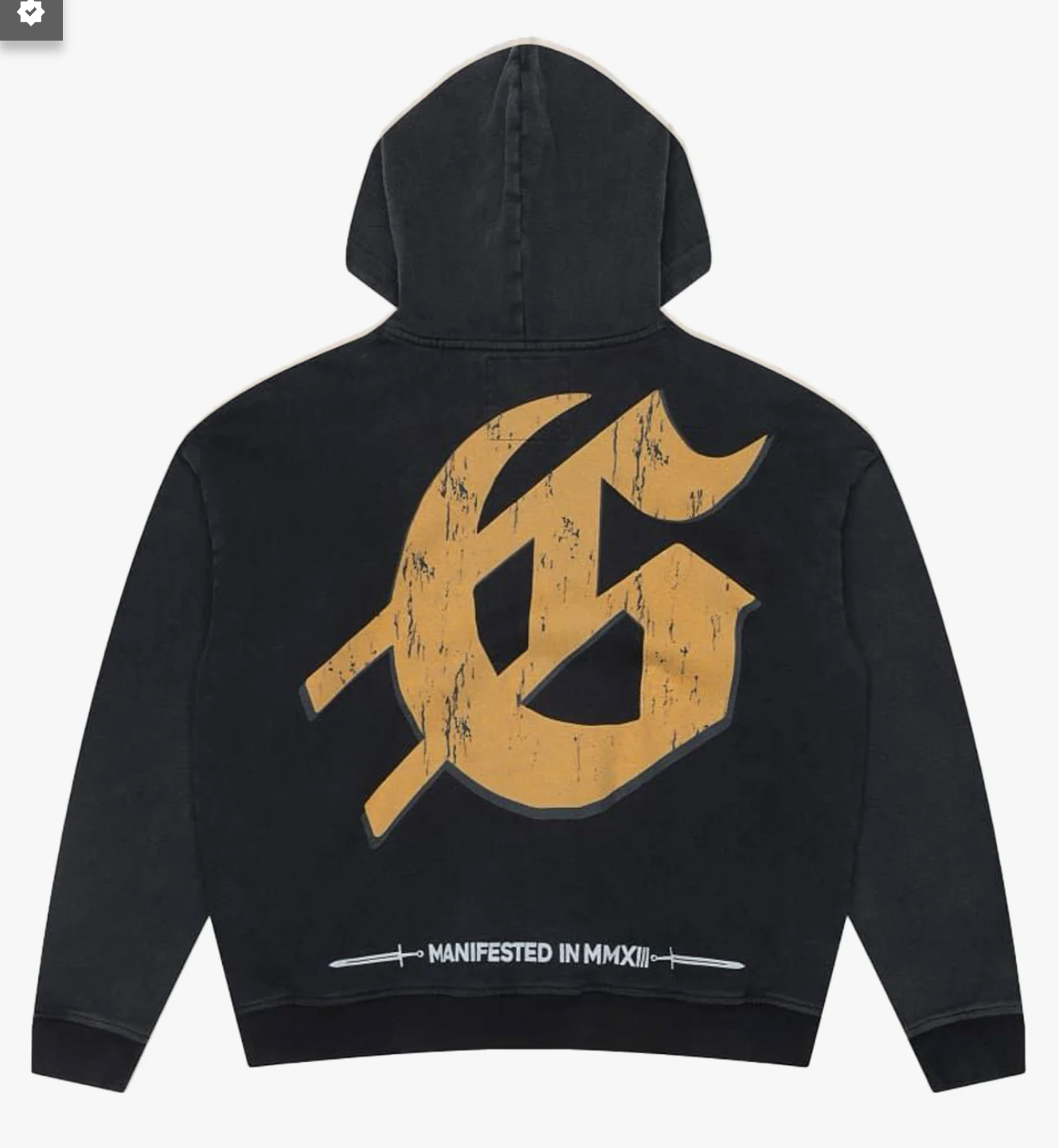 Godspeed Chrome Liberty Zip Up Hoodie Washed Black