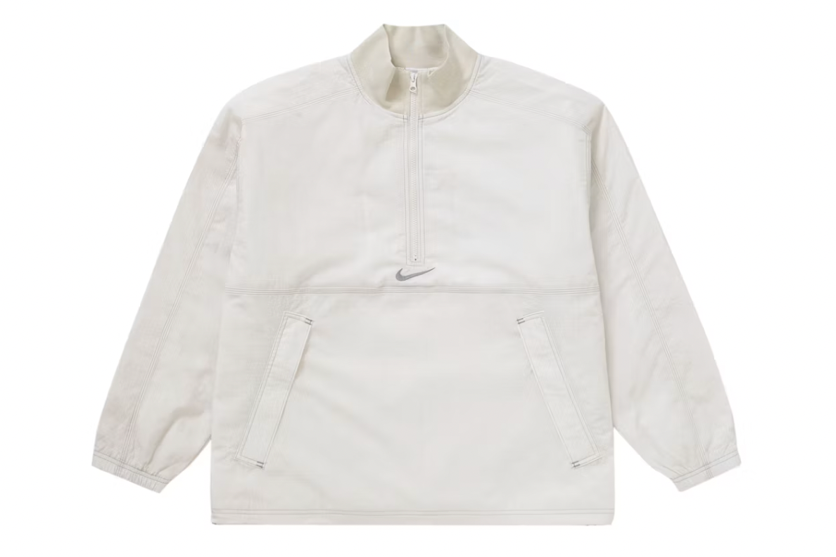 Supreme Nike Ripstop Pullover White