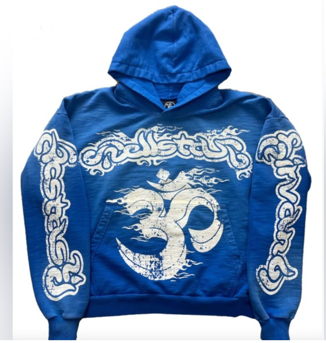 Hellstar Yoga Hoodie Blue