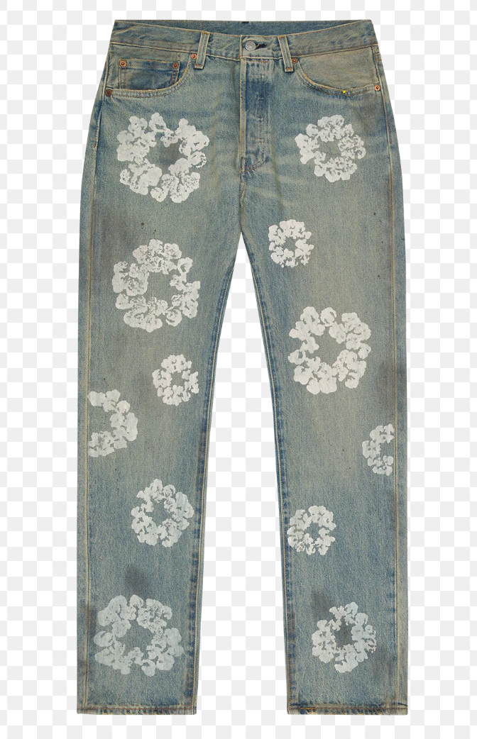 Denim Tears Dirty Wash Cotton Wreath 501 Jeans