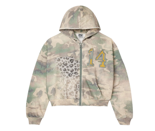 Vale Forever Cheetah Camo Zip Up Leopard/Camo