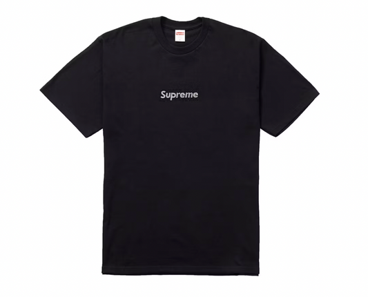 Supreme Swarovski Box Logo Tee Black