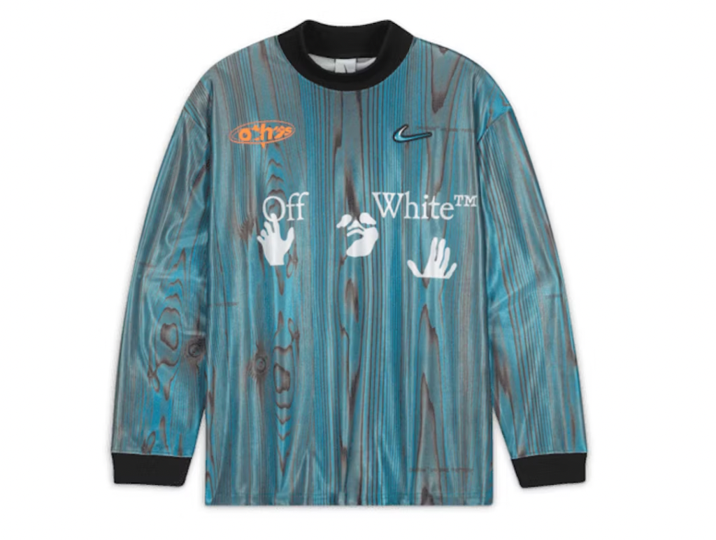 OFF-WHITE x Nike 001 Soccer Jersey Blue