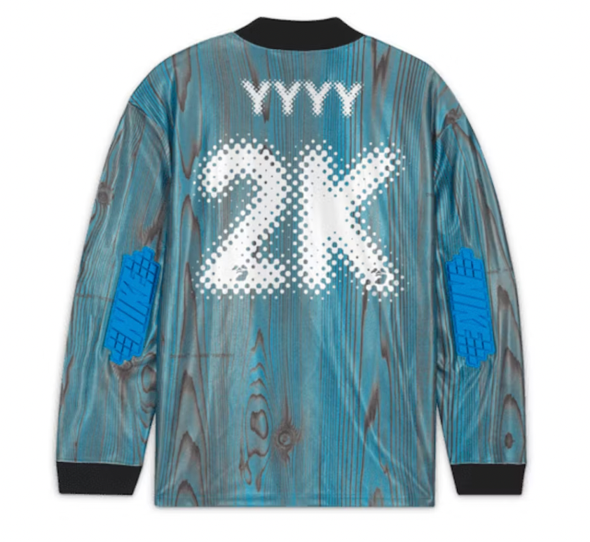 OFF-WHITE x Nike 001 Soccer Jersey Blue