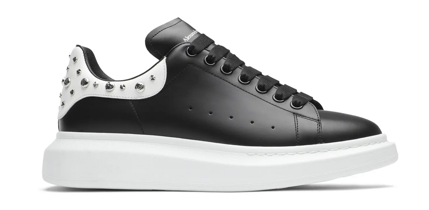 Alexander McQueen Studded Oversized Sneaker White Black