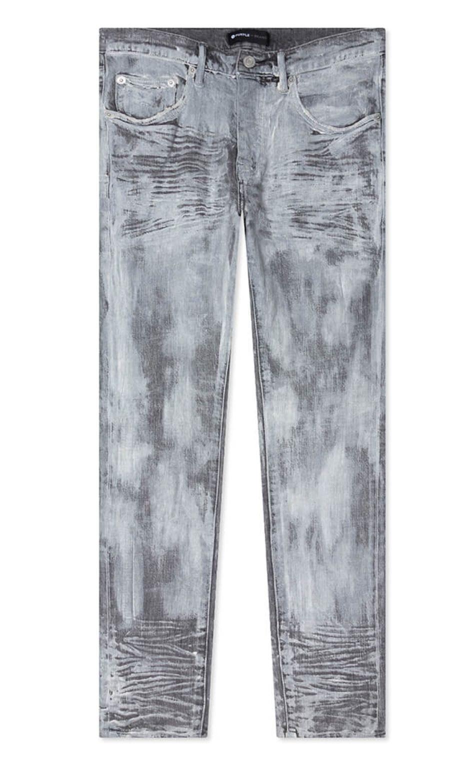 Purple Brand P001 Vintage Grey Pressed Wax Jeans