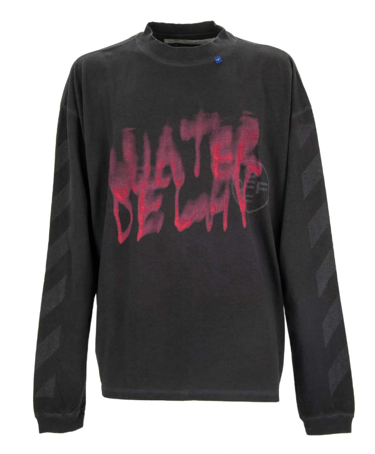 Off-White Water Delay Crewneck Black