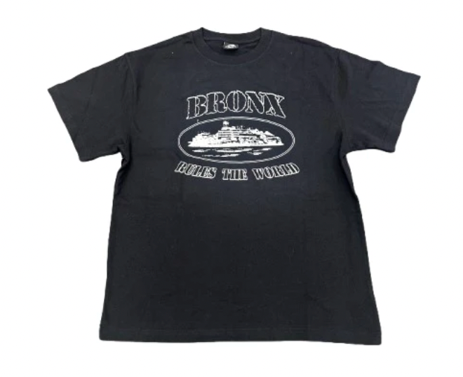 Corteiz Bronx Rules Tee Black