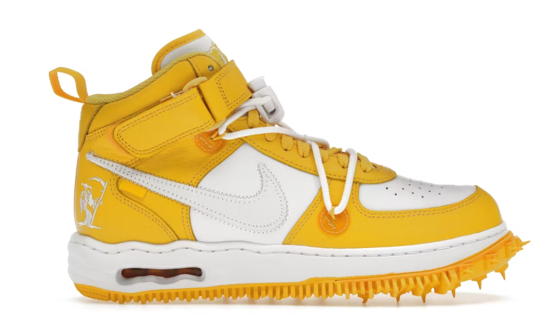 Nike Air Force 1 Mid Off-White Varsity Maize