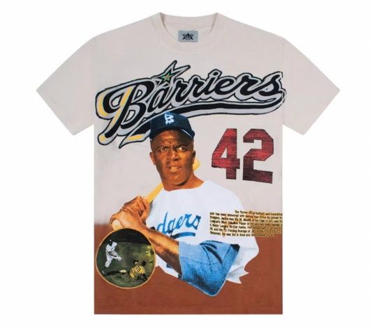 Barriers Jackie Robinson Tee Brown