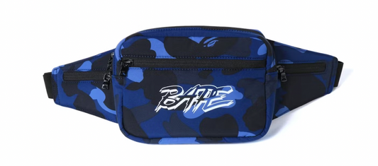 BAPE Color Camo Waist Bag Blue