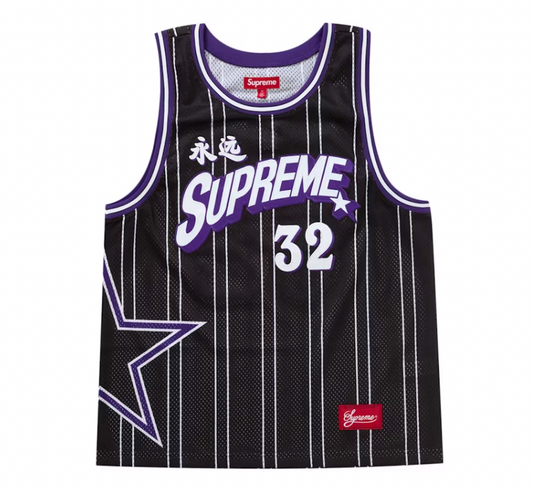Supreme Star Basketball Jersey Black
