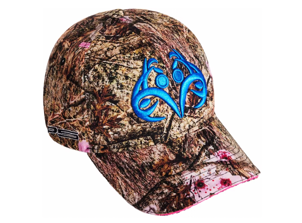 Sp5der Blue Logo Cap Real Tree Camo
