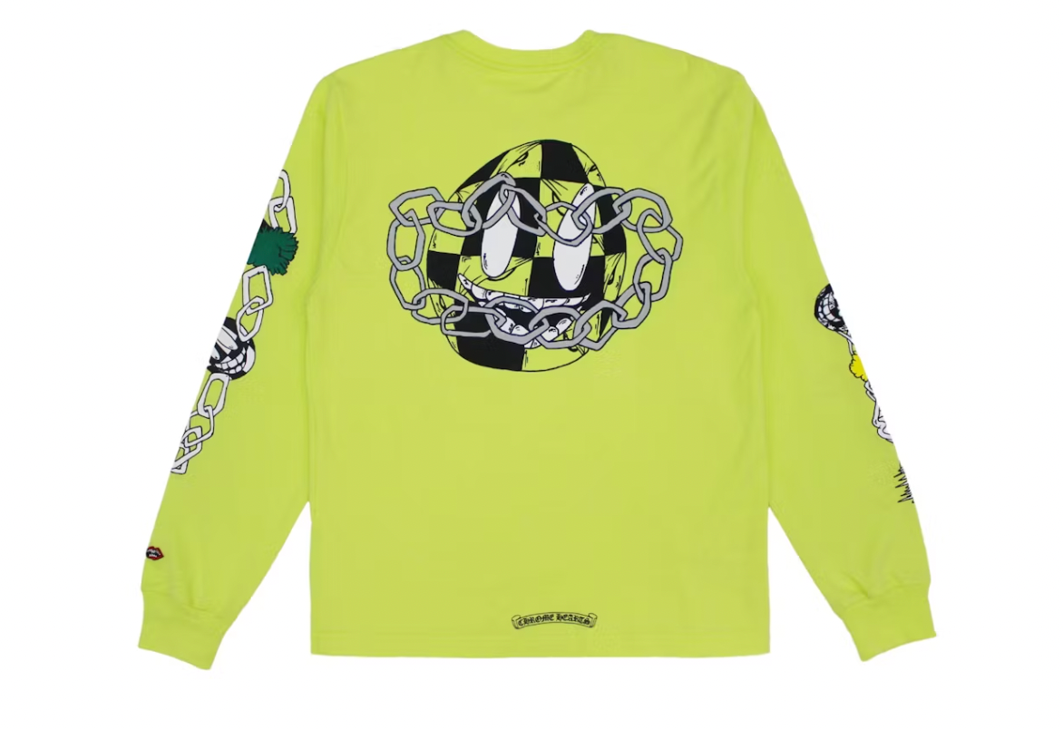Chrome Hearts Matty Boy Link L/S T-shirt Lime Green