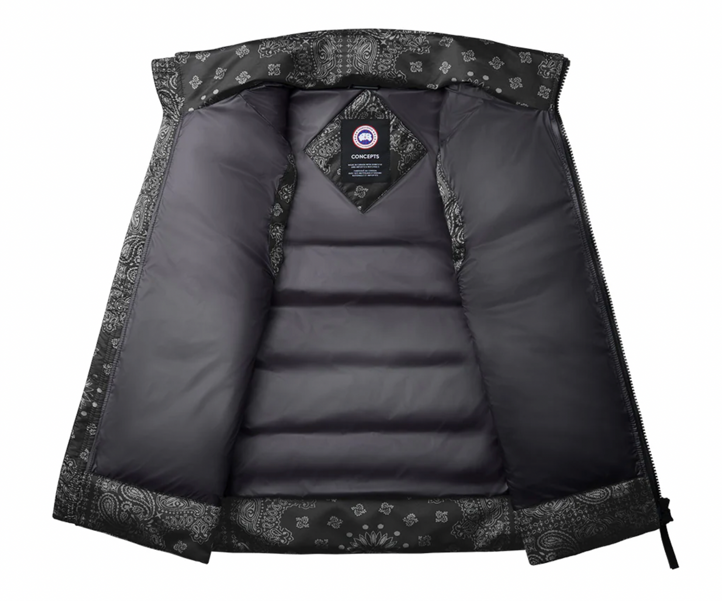 Canada Goose x Concepts Bandana Crofton Vest Flint Iridescent