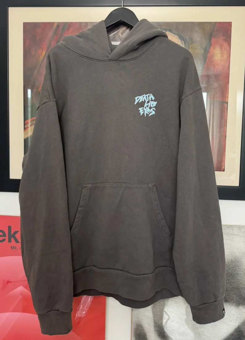 Warren Lotas Death Life Eyes Hoodie Skeleton Samurai Brown
