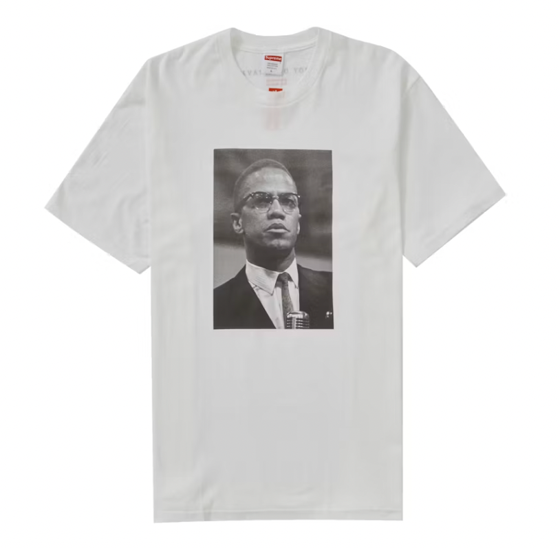 Supreme Roy DeCarava Malcolm X Tee White