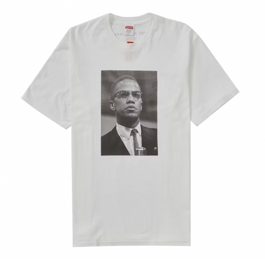 Supreme Roy DeCarava Malcolm X Tee White