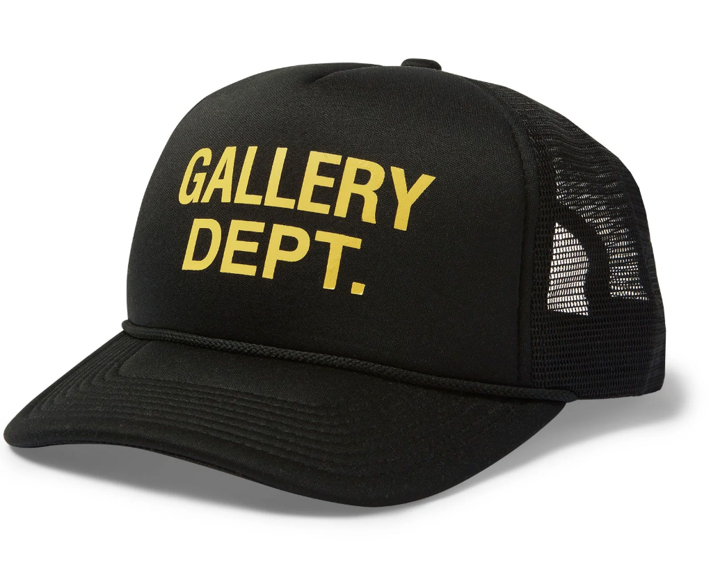 Gallery Dept. Logo Trucker Hat Black Gold
