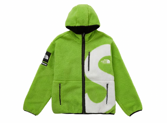 Supreme The North Face S Logo Fleece Jacket Lime