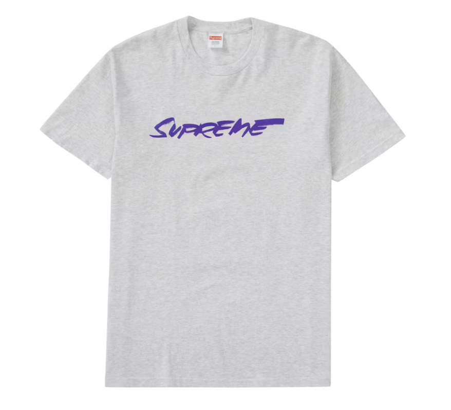 Supreme Futura Logo Tee Ash Grey
