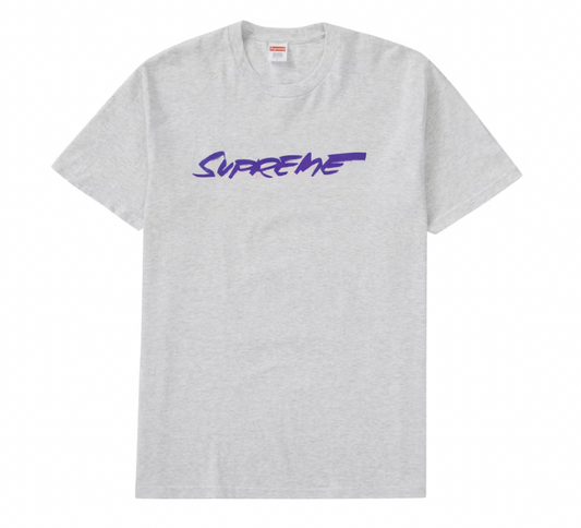 Supreme Futura Logo Tee Ash Grey