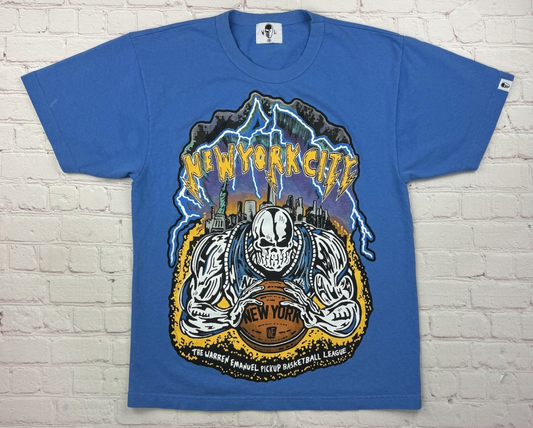 Warren Lotas New York City Basketball T-Shirt Blue