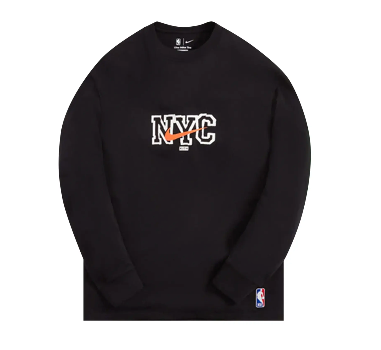 Kith & Nike For New York Knicks Long Sleeve Tee Black