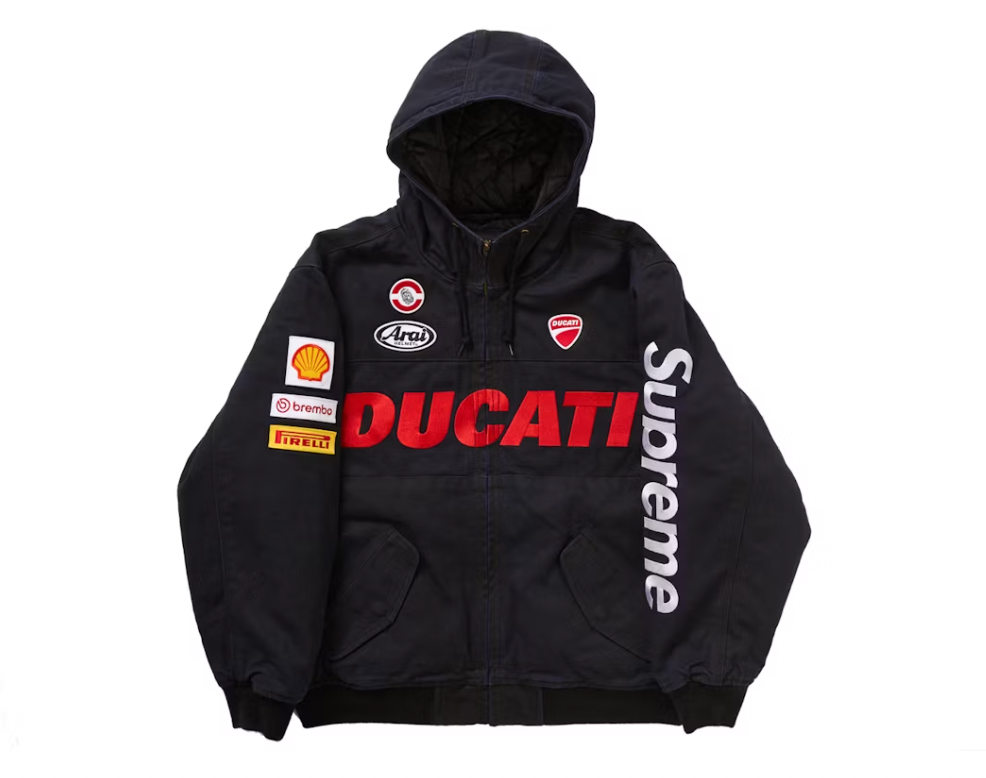 Supreme Ducati Hooded Work Jacket Black