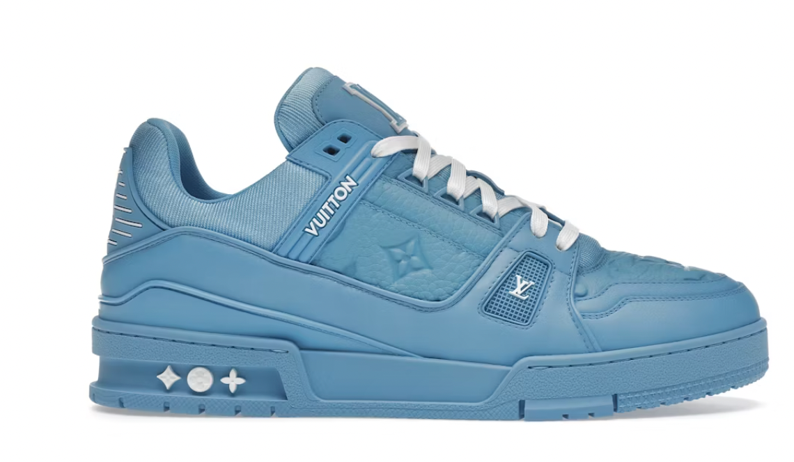 Louis Vuitton Trainer Blue Embossed Monogram