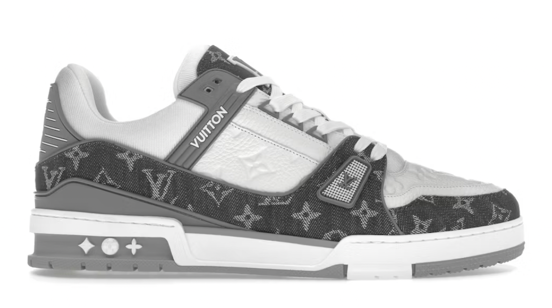 Louis Vuitton Trainer Monogram Denim Grey White