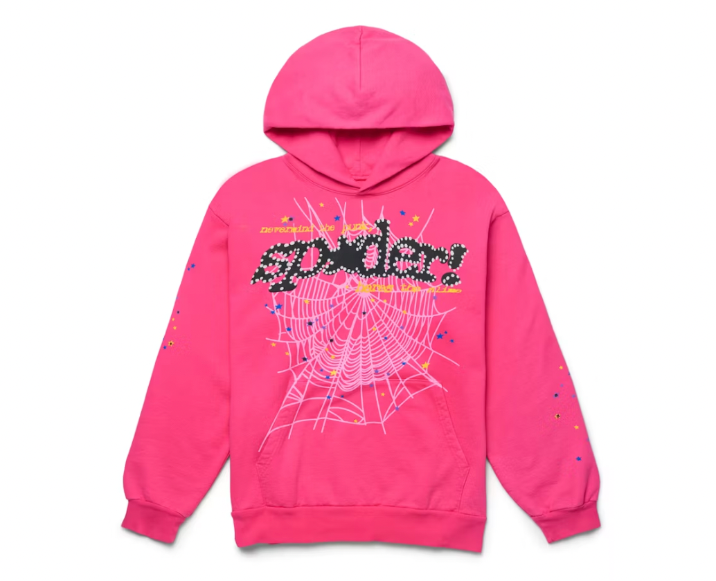 Sp5der P*NK V2 Hoodie Pink