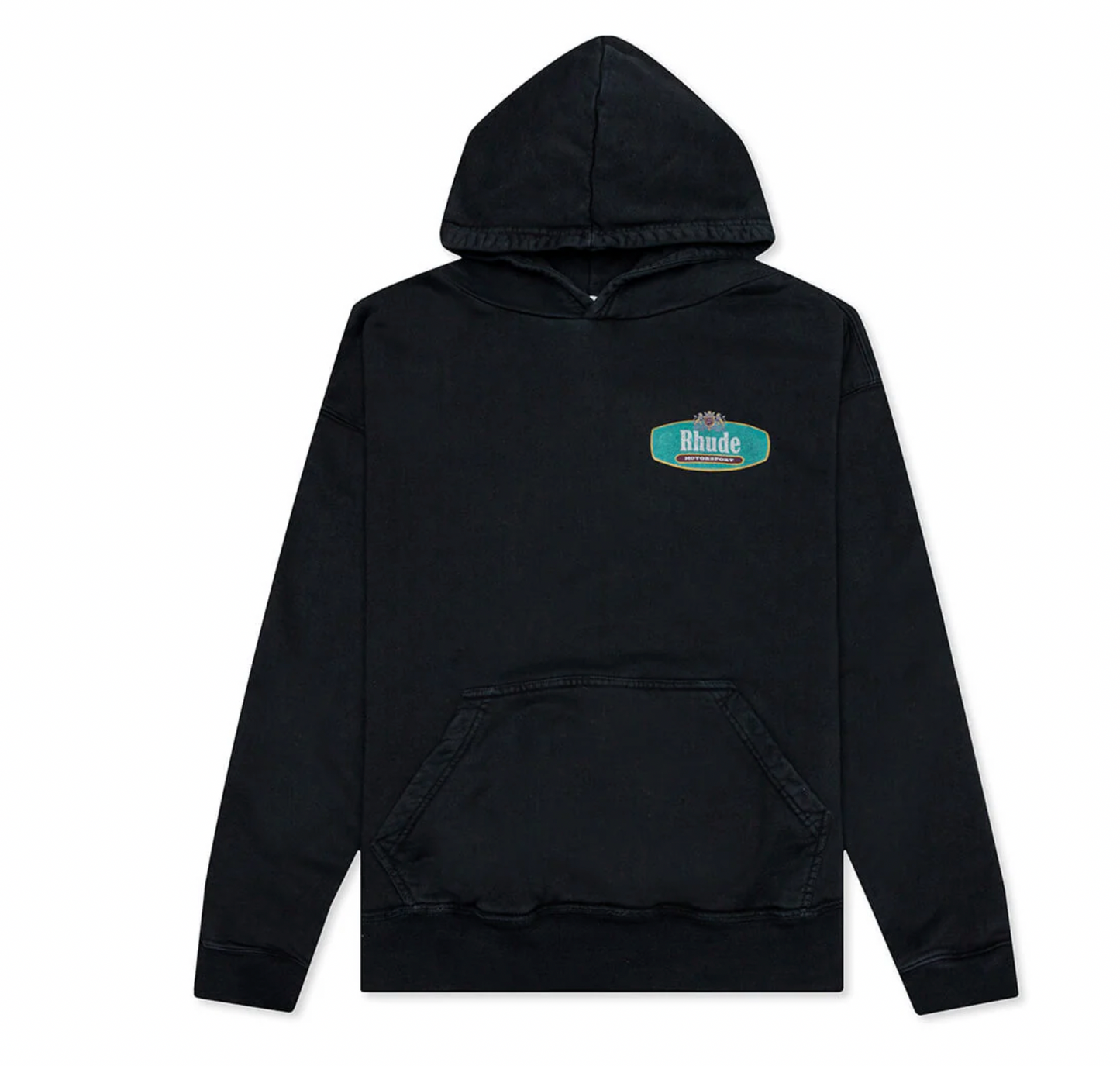 Rhude Racing Crest Hoodie Vintage Black