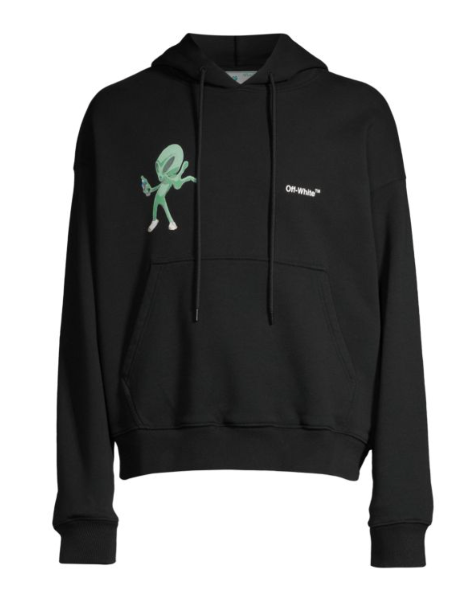 Off-White Alien Spray World Skate Cotton Hoodie