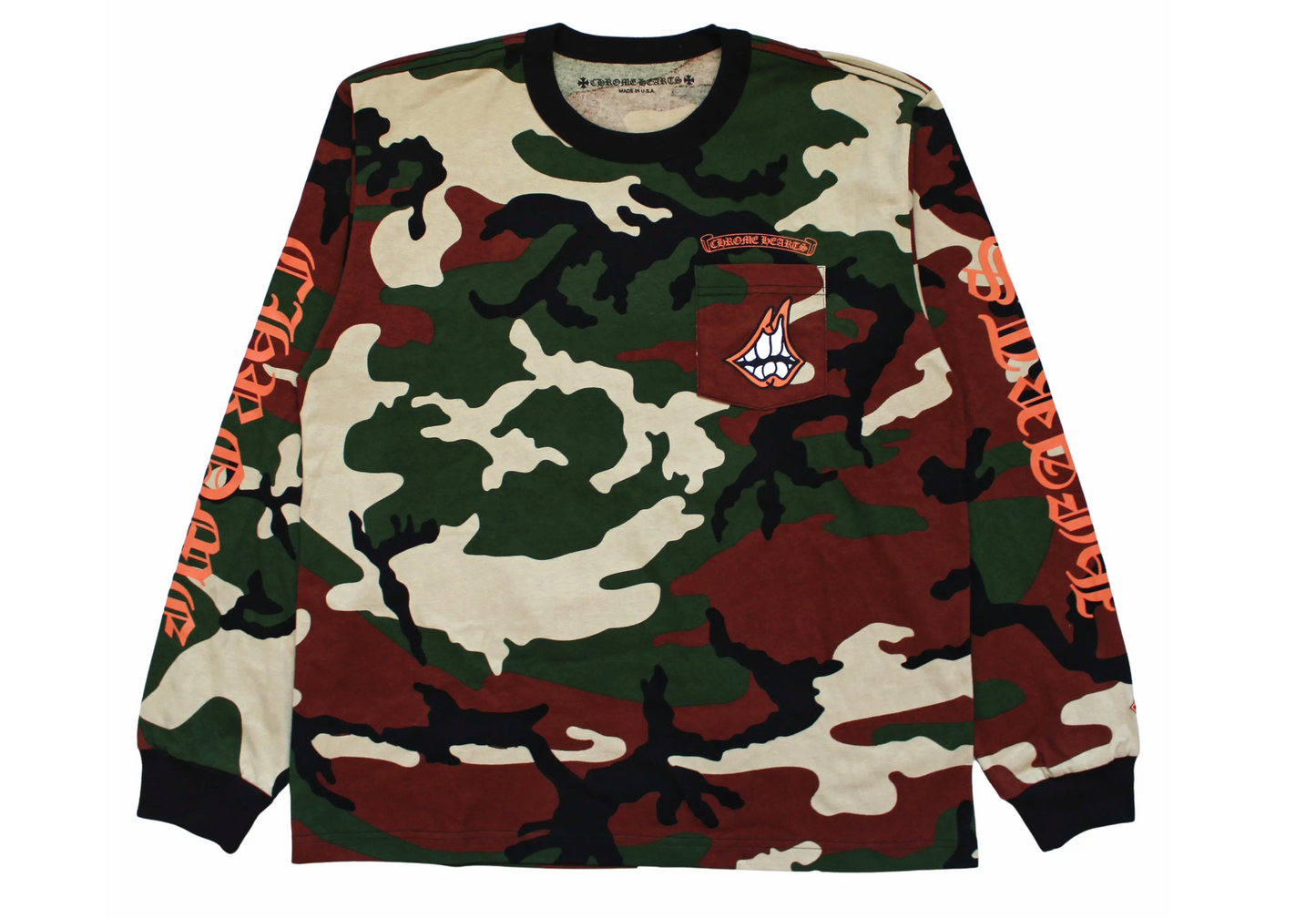Chrome Hearts Matty Boy Caution L/S T-shirt Camo
