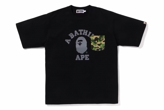 BAPE ABC Camo College Pocket Relaxed Tee (SS23) Black