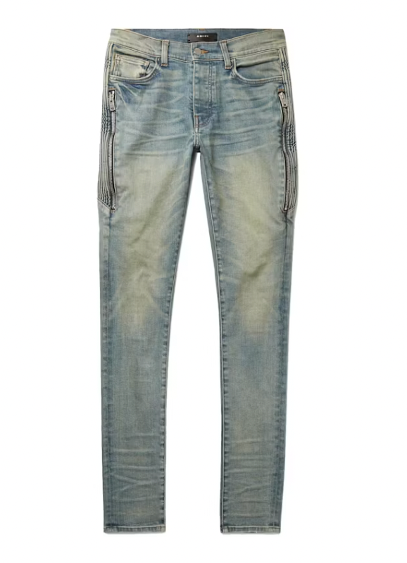 Amiri Half Track Denim Jeans Light Indigo