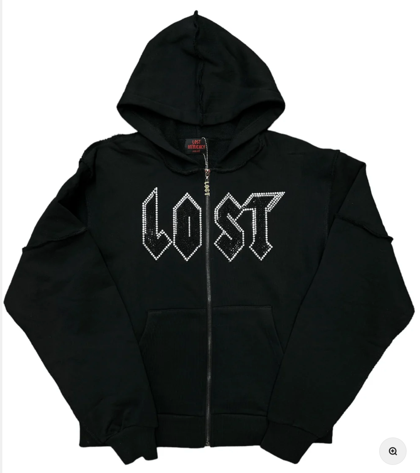 Lost Intricacy Staff Black Zip Up Hoodie