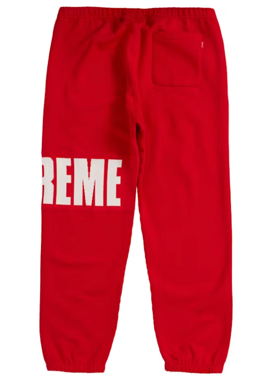 Supreme Rib Sweatpant Red