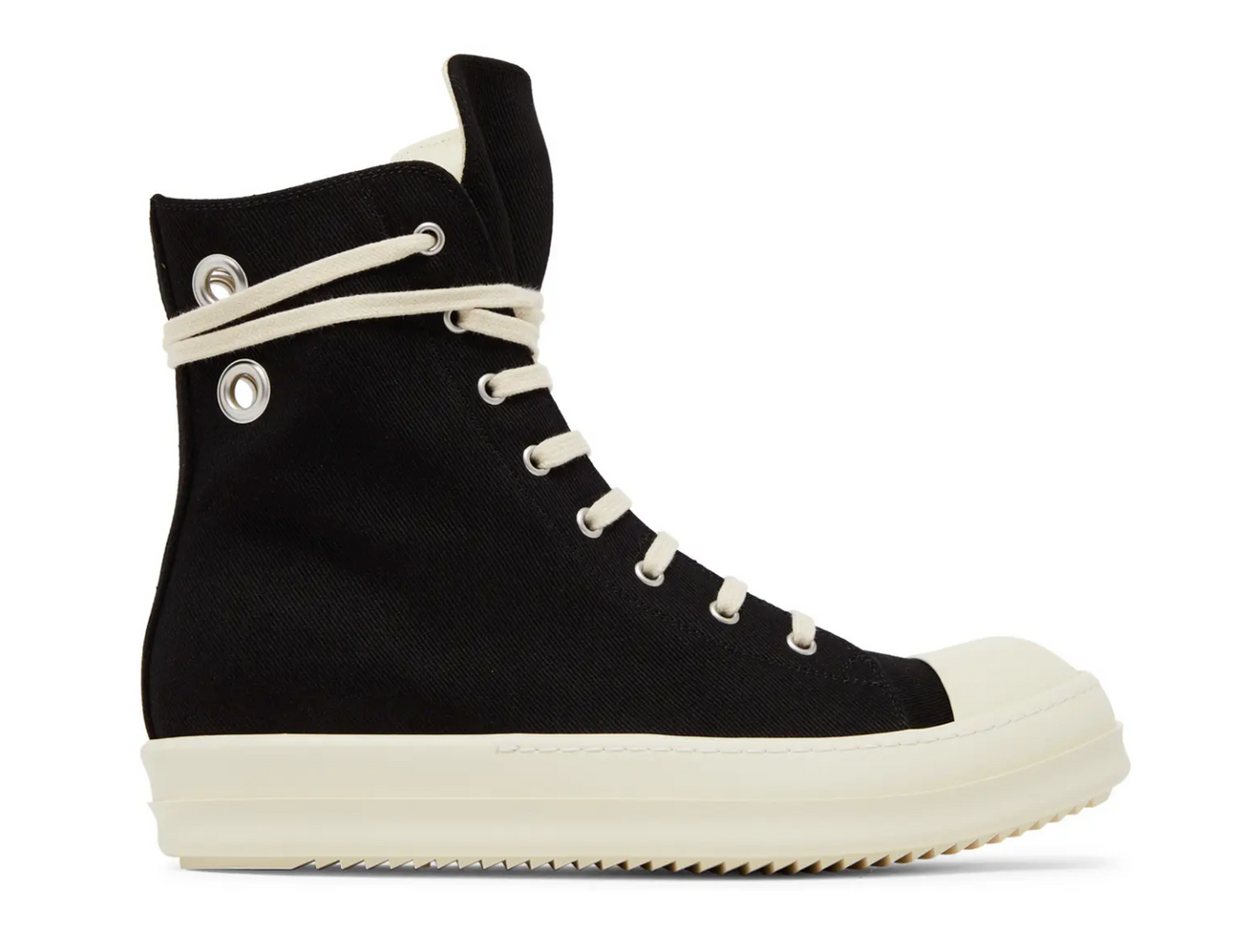 Rick Owens DRKSHDW High Top Black Milk