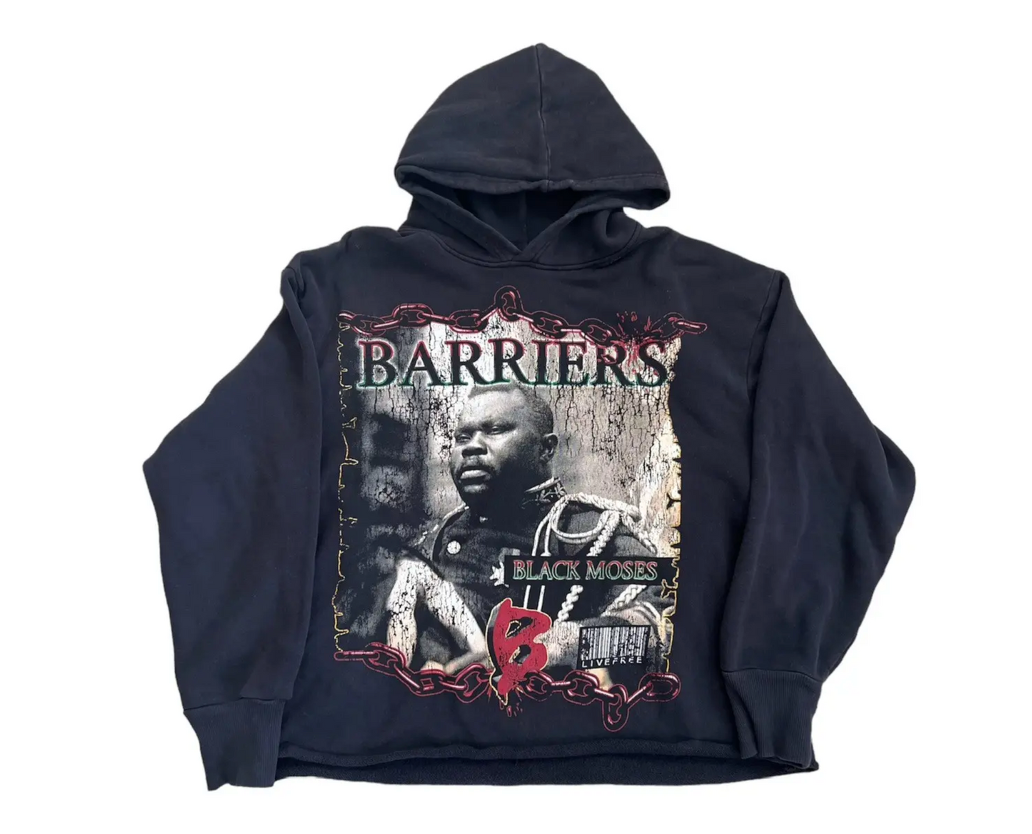 Barriers Black Moses Hoodie Black